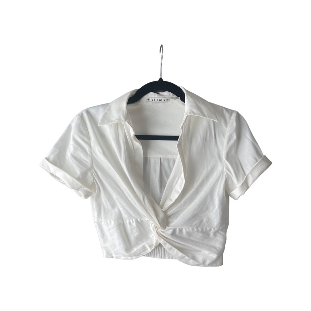 Alice and Olivia White Crop too